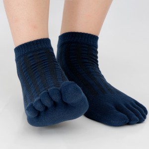 Men Women Breathable Wicking Short Ankle Sock Outdoor Sports Deodorant Five  Finger Socks