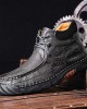 Men Non Slip Soft Sole Casual Leather Hand Sewn Boots