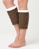 Unisex Winter Plus Velvet Knitting Knee Ankle Calf Warmer Pads Wool Warm Boots Deco Skirt Tube Socks